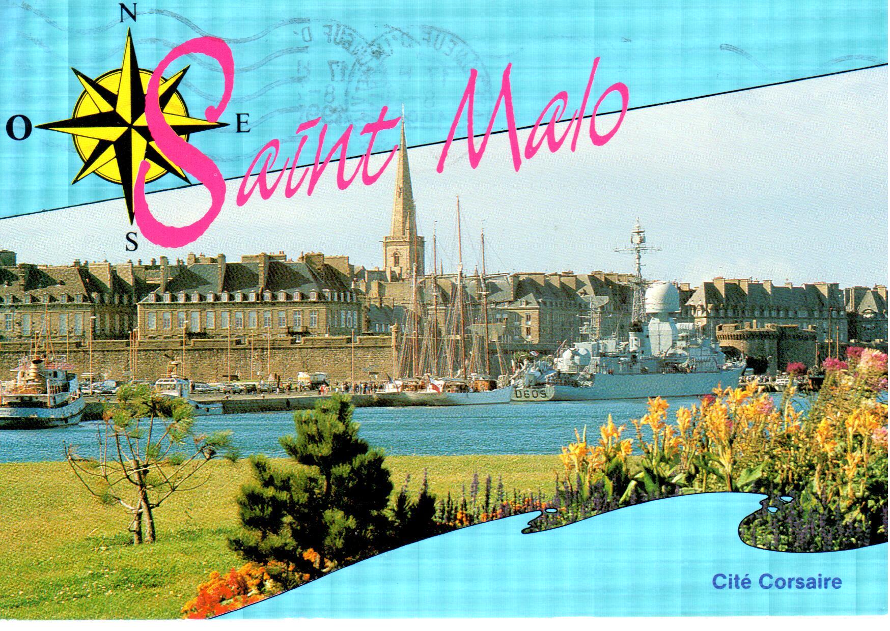 Saint Malo l'Etoile la Belle Poule et l'Aconit  quai